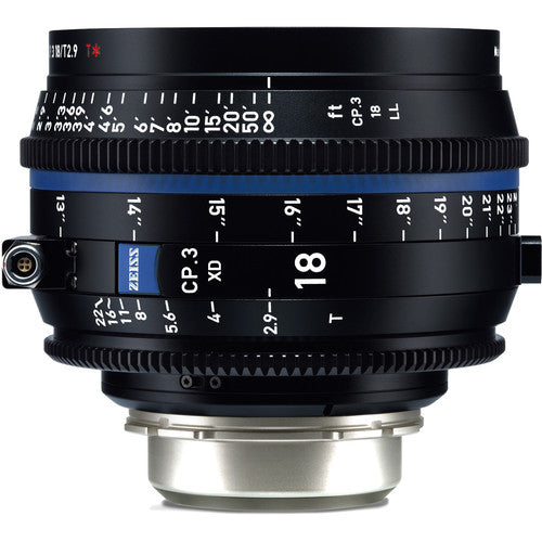 ZEISS CP.3 XD 18mm T2.9 Compact Prime Lens (PL Mount, Feet)