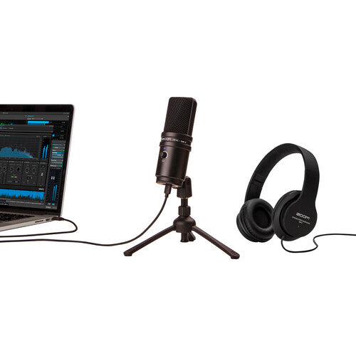 Zoom ZUM-2 Podcast Mic Pack with ZUM-2 Mic, Headphones, Desktop Stand, Cable & Windscreen