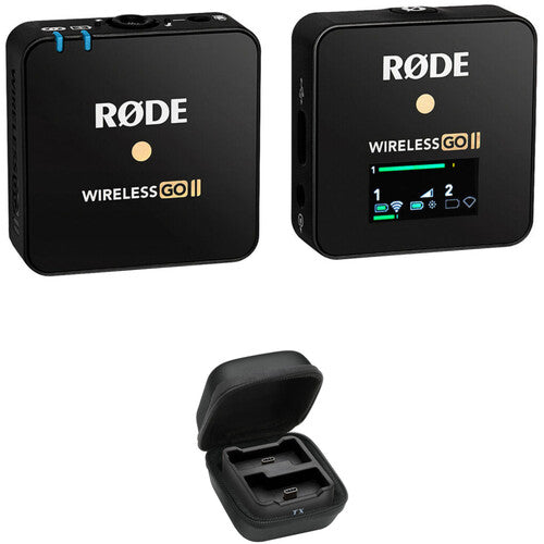 Rode Wireless GO II 2-Person Compact Digital Wireless Microphone System/Recorder (2.4 GHz, Black)