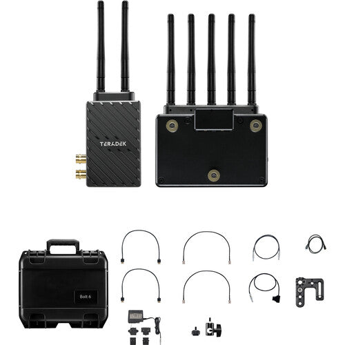 Teradek Bolt 6 LT 750 3G-SDI/HDMI Wireless RX/TX Deluxe Kit (Gold Mount)