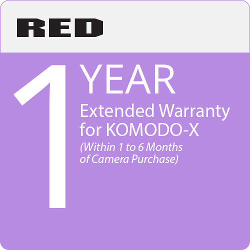 RED® Extended Warranty - KOMODO-X™ (Purchase 1st 6 Months)