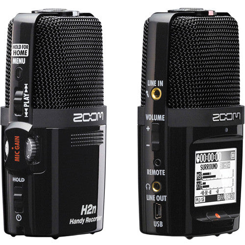 Zoom H2n 2-Input / 4-Track Portable Handy Recorder with Onboard 5-Mic Array